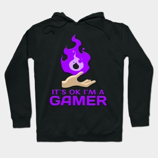 Its Ok Im A Gamer Purple Hoodie